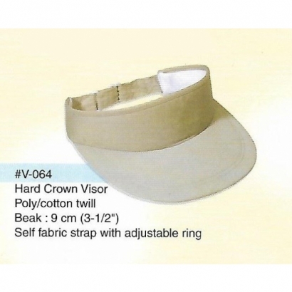 hard crown visor khaki.jpg